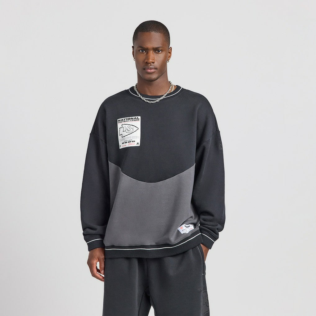 Kansas City Chiefs Off Season x NFL Unisex Fleece Sweatshirt - Black Sweatshirts