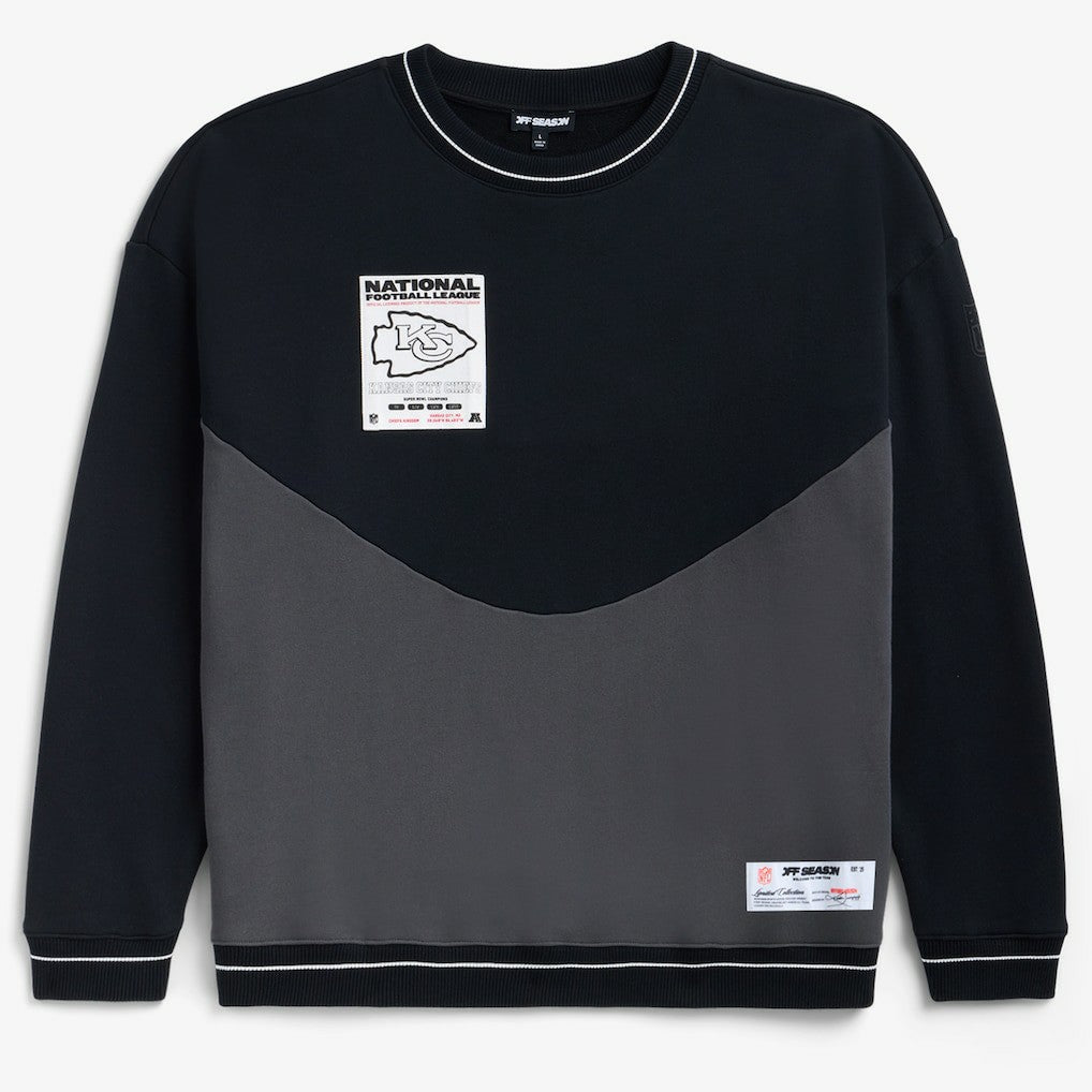 Kansas City Chiefs Off Season x NFL Unisex Fleece Sweatshirt - Black Sweatshirts