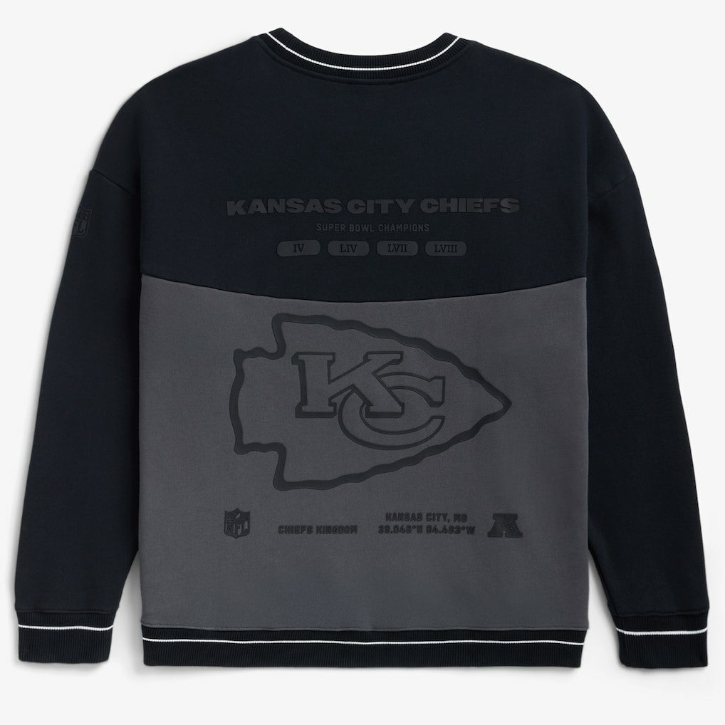 Kansas City Chiefs Off Season x NFL Unisex Fleece Sweatshirt - Black Sweatshirts