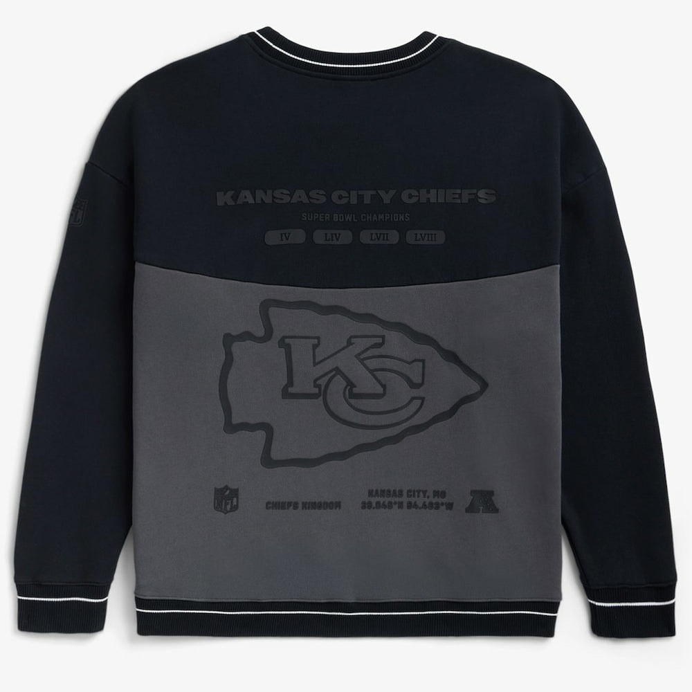 Kansas City Chiefs Off Season x NFL Unisex Fleece Sweatshirt - Black Sweatshirts