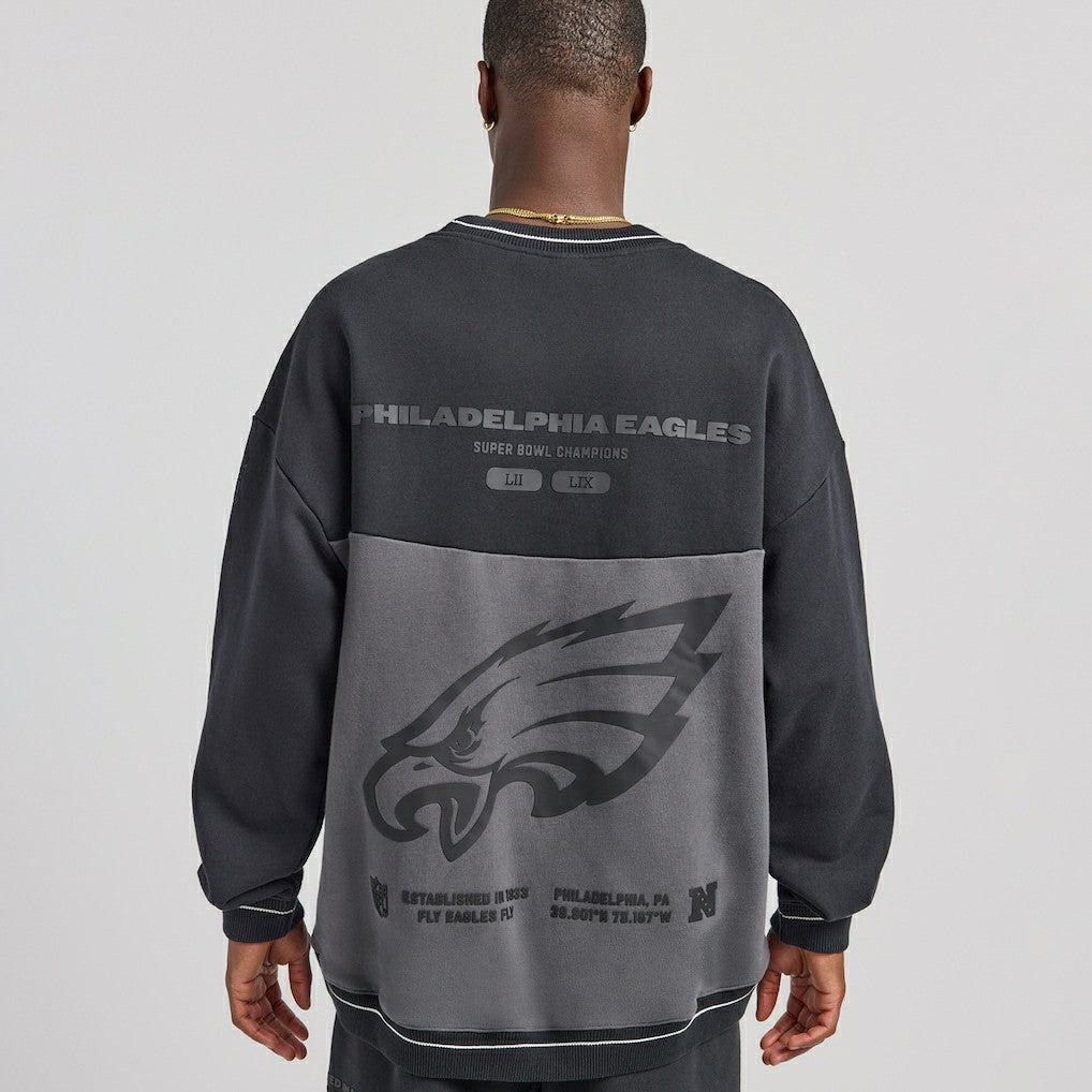Philadelphia Eagles Off Season x NFL Unisex Fleece Sweatshirt - Black Sweatshirts