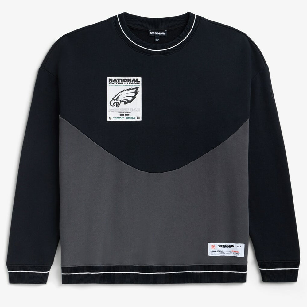 Philadelphia Eagles Off Season x NFL Unisex Fleece Sweatshirt - Black Sweatshirts