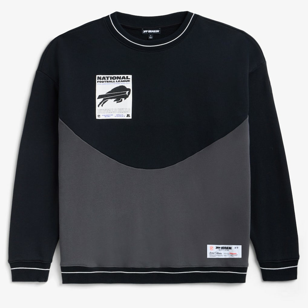 Buffalo Bills Off Season x NFL Unisex Fleece Sweatshirt - Black Sweatshirts