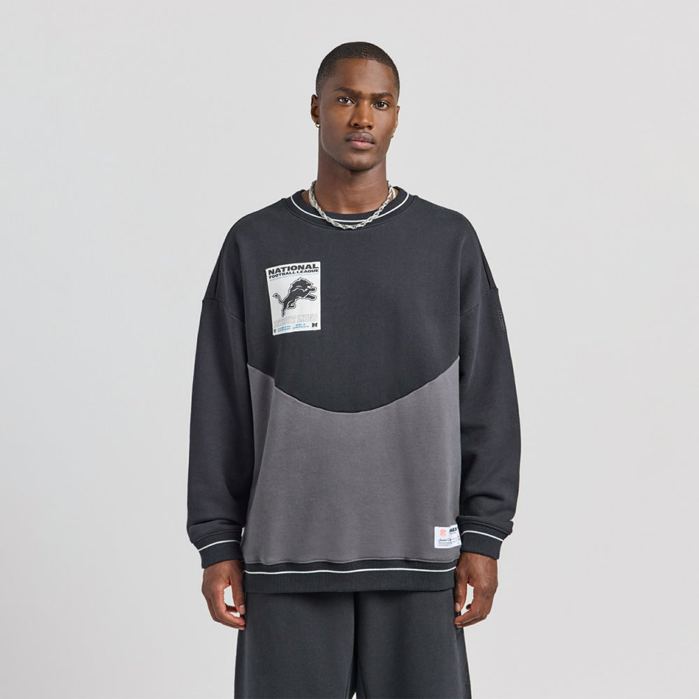 Detroit Lions Off Season x NFL Unisex Fleece Sweatshirt - Black Sweatshirts