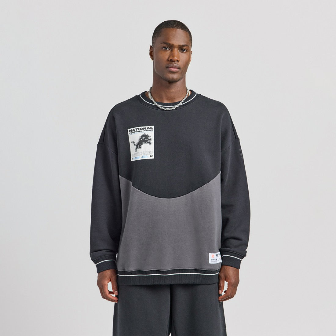 Detroit Lions Off Season x NFL Unisex Fleece Sweatshirt - Black Sweatshirts