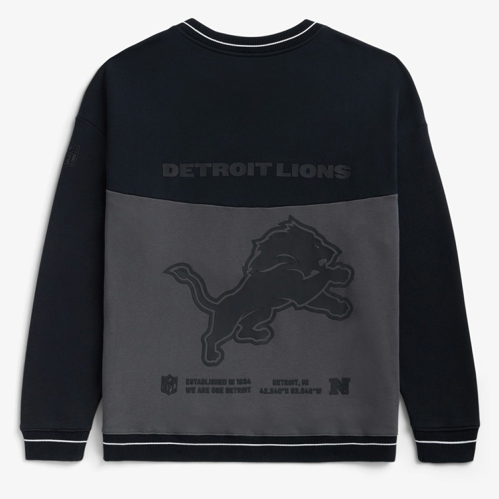 Detroit Lions Off Season x NFL Unisex Fleece Sweatshirt - Black Sweatshirts