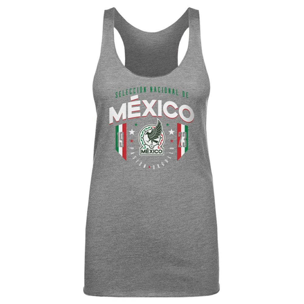 Mexico National Team 500 Level Women's Tri-Blend Tank Top Gray