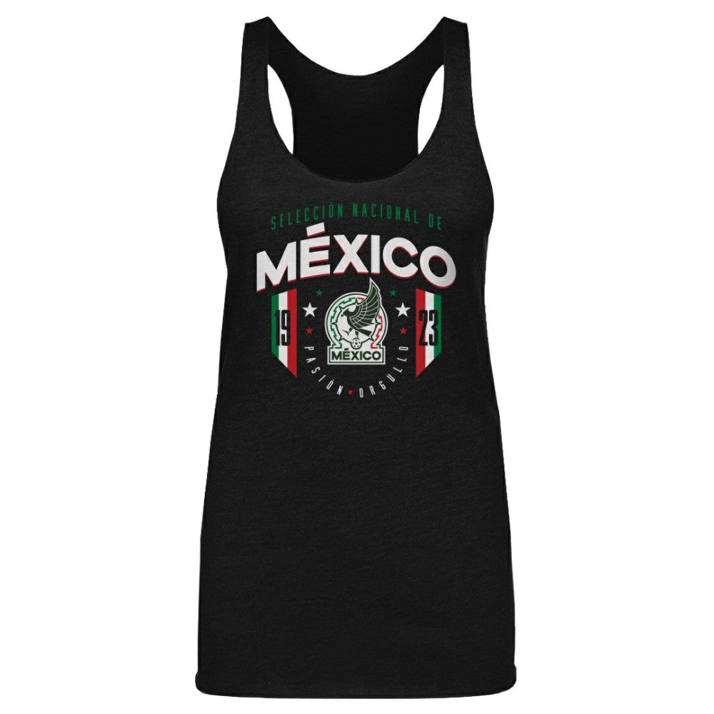 Mexico National Team 500 Level Women's Tri-Blend Tank Top Black
