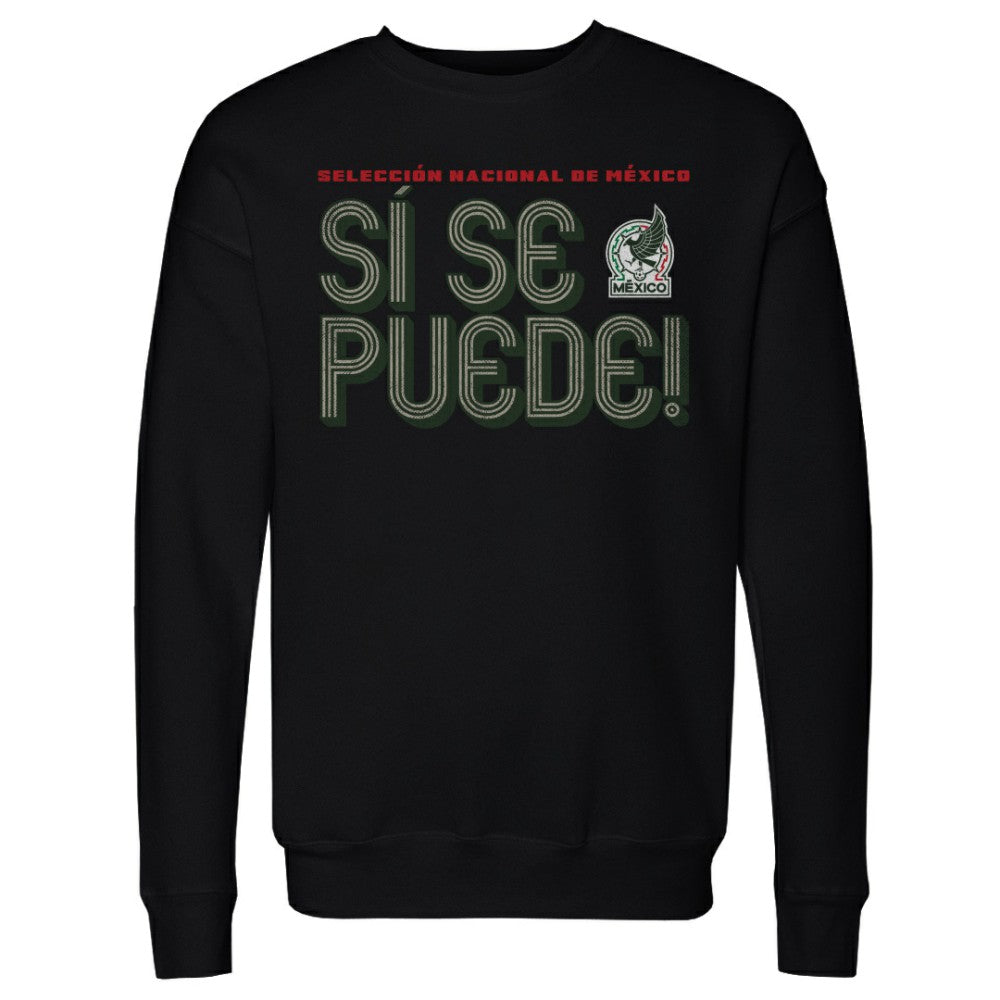 Mexico National Team 500 Level Si Se Puede Inline Bold Pullover Sweatshirt Black
