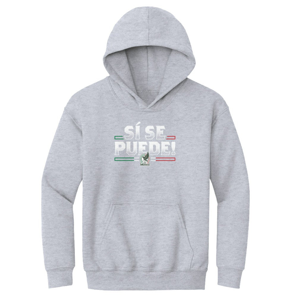 Mexico National Team 500 Level Youth Si Se Puede Pullover Hoodie Gray