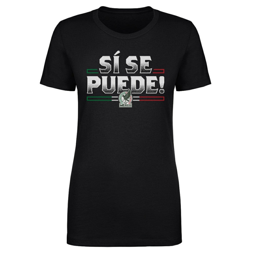 Mexico National Team 500 Level Women's Si Se Puede T-Shirt Black
