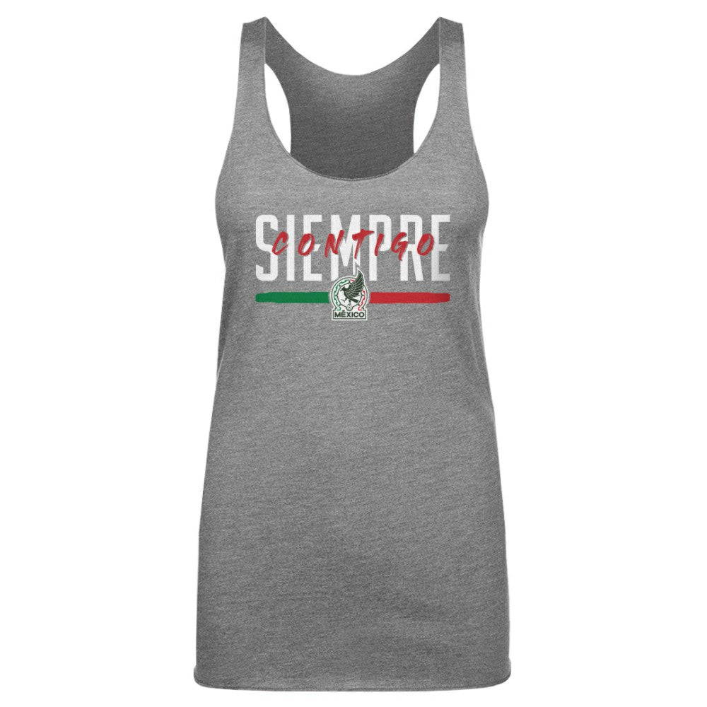 Mexico National Team 500 Level Women's Siempre Contigo Tri-Blend Tank Top Gray