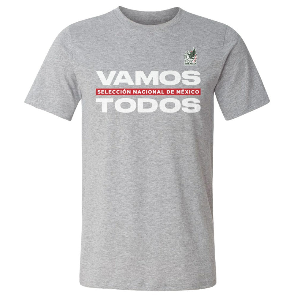 Mexico National Team 500 Level Vamos Todos Cotton T-Shirt Heather Gray