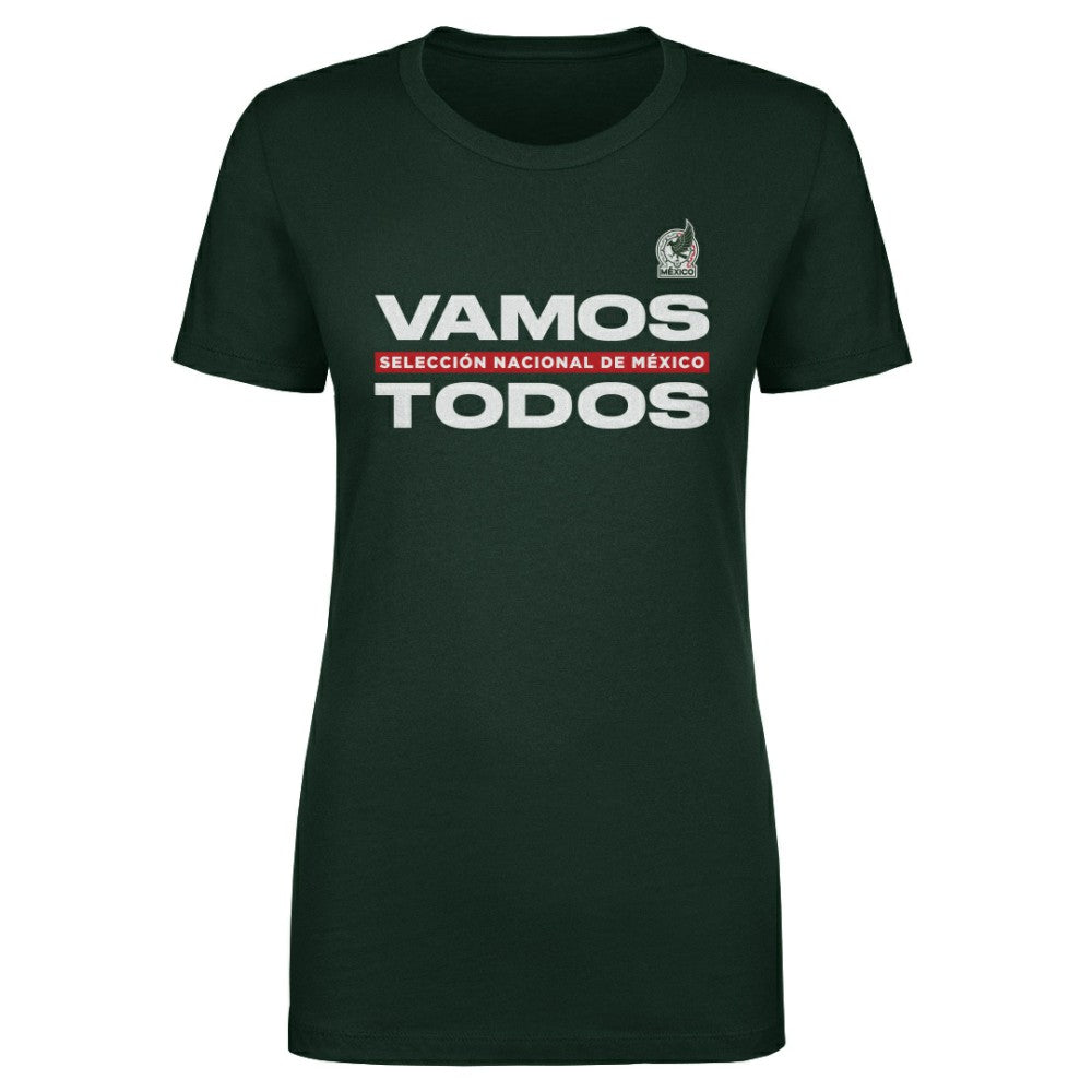 Mexico National Team 500 Level Women's Vamos Todos T-Shirt Dark Green