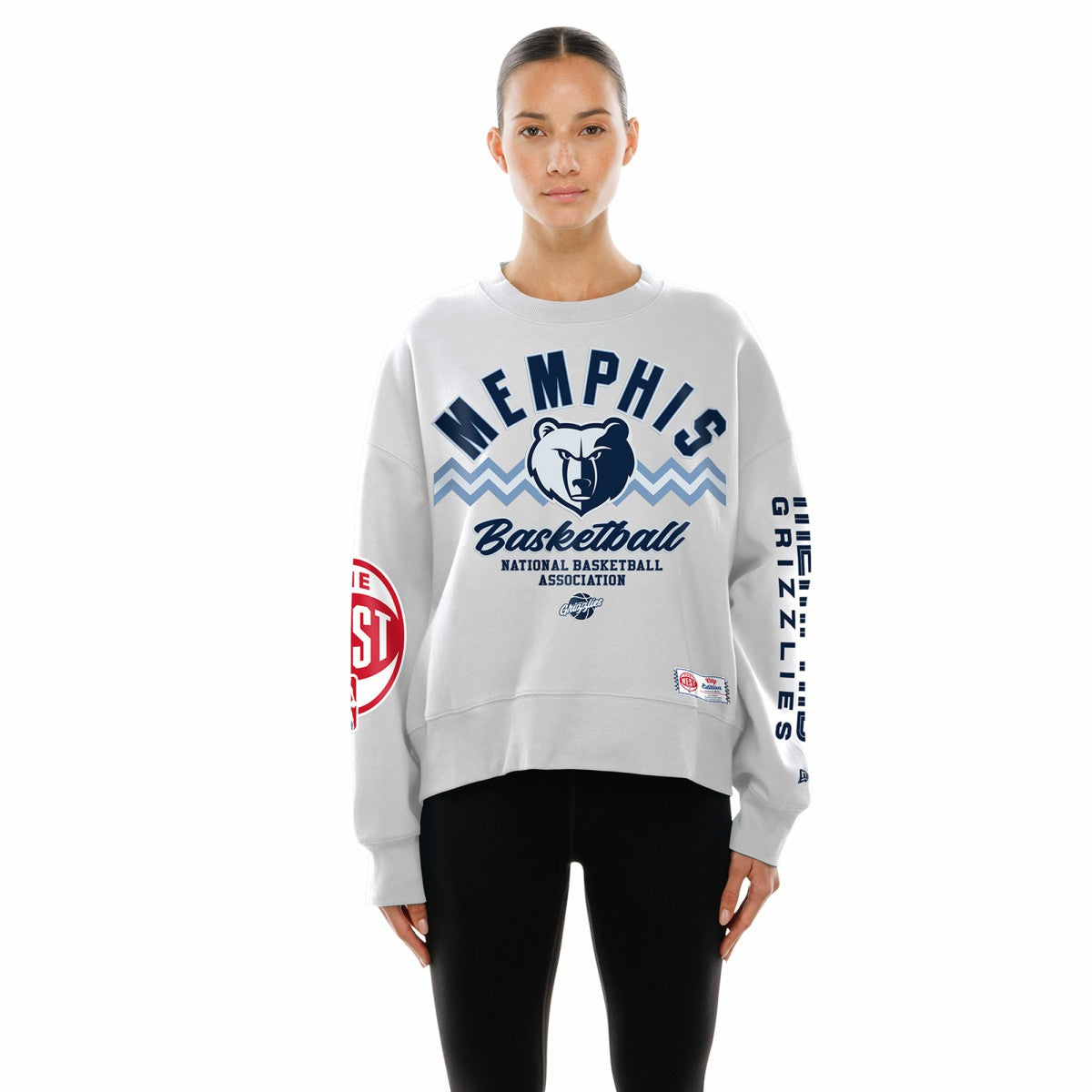 Memphis Grizzlies Women's 2025/26 City Edition Sweatshirt White - New Era