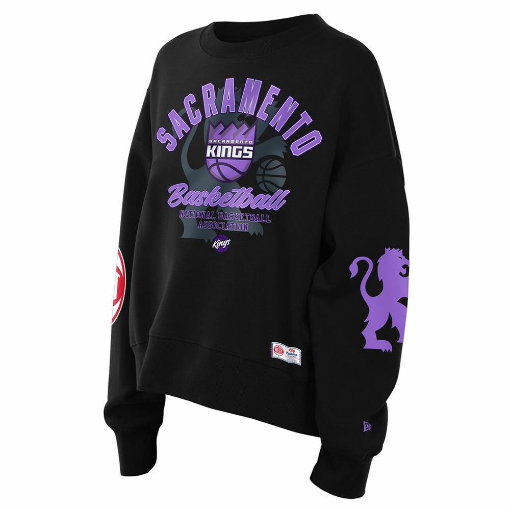 Sacramento Kings Women's 2025/26 City Edition Sweatshirt Black - New Era