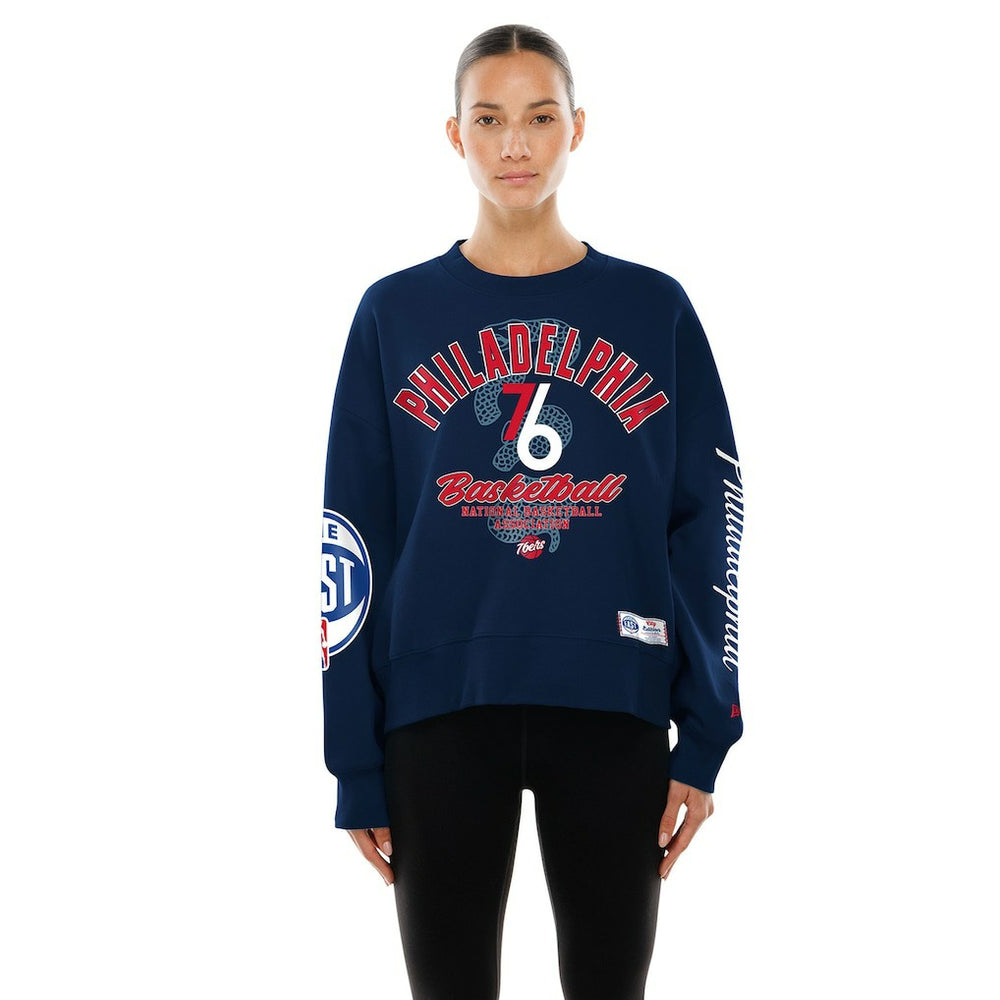 Philadelphia 76ers Women's 2025/26 City Edition Sweatshirt Navy - New Era