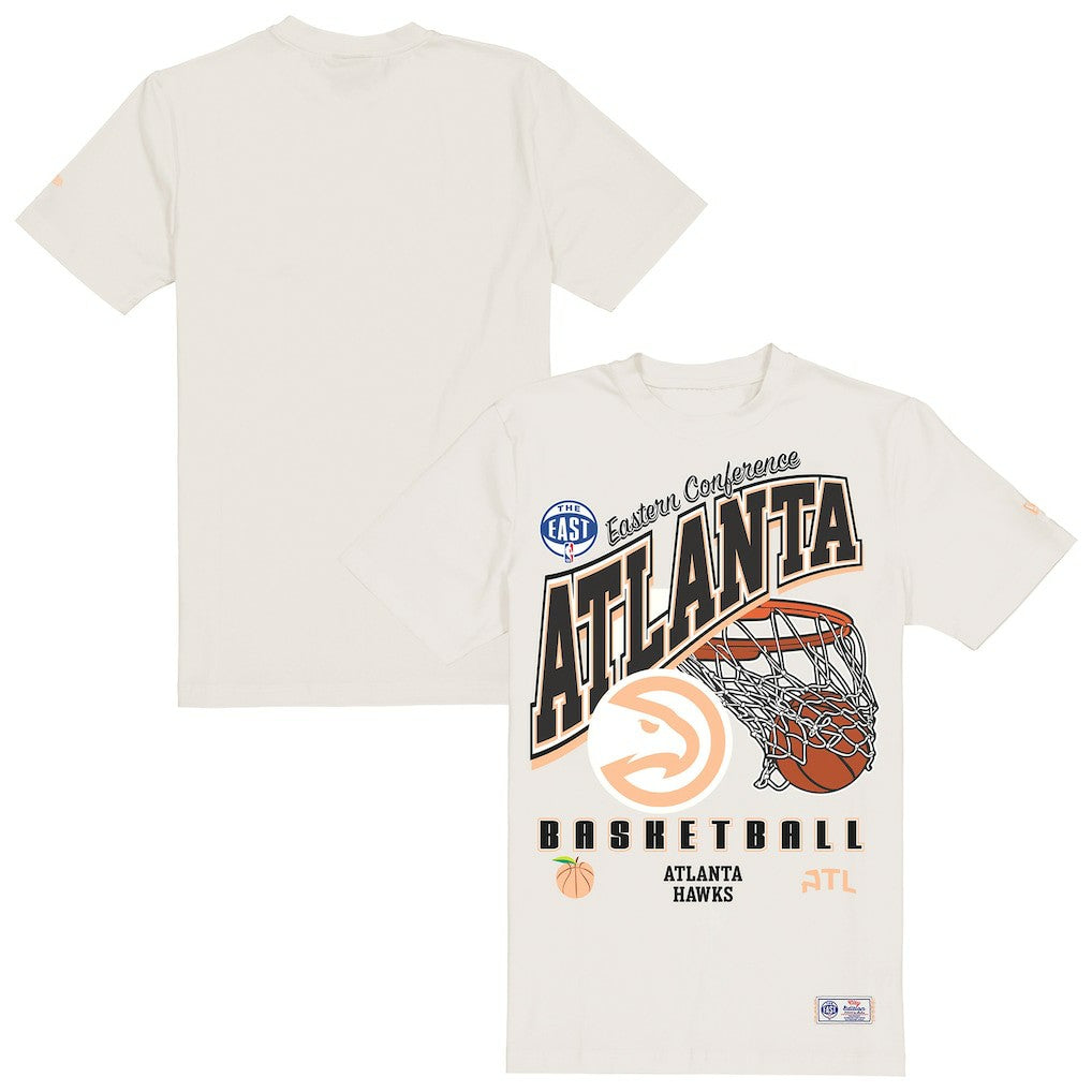 Atlanta Hawks Oversized City Edition Remix Vintage T-Shirt Cream - New Era outlet