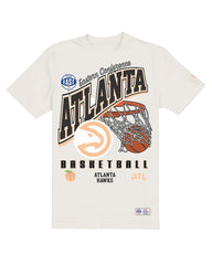 Atlanta Hawks Oversized City Edition Remix Vintage T-Shirt Cream - New Era outlet