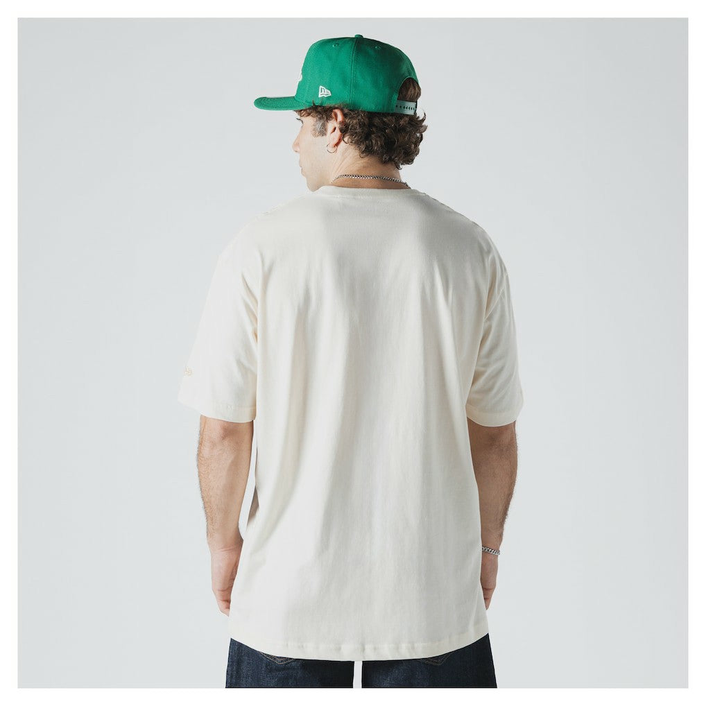 Boston Celtics Oversized City Edition Remix Vintage T-Shirt Cream - New Era outlet
