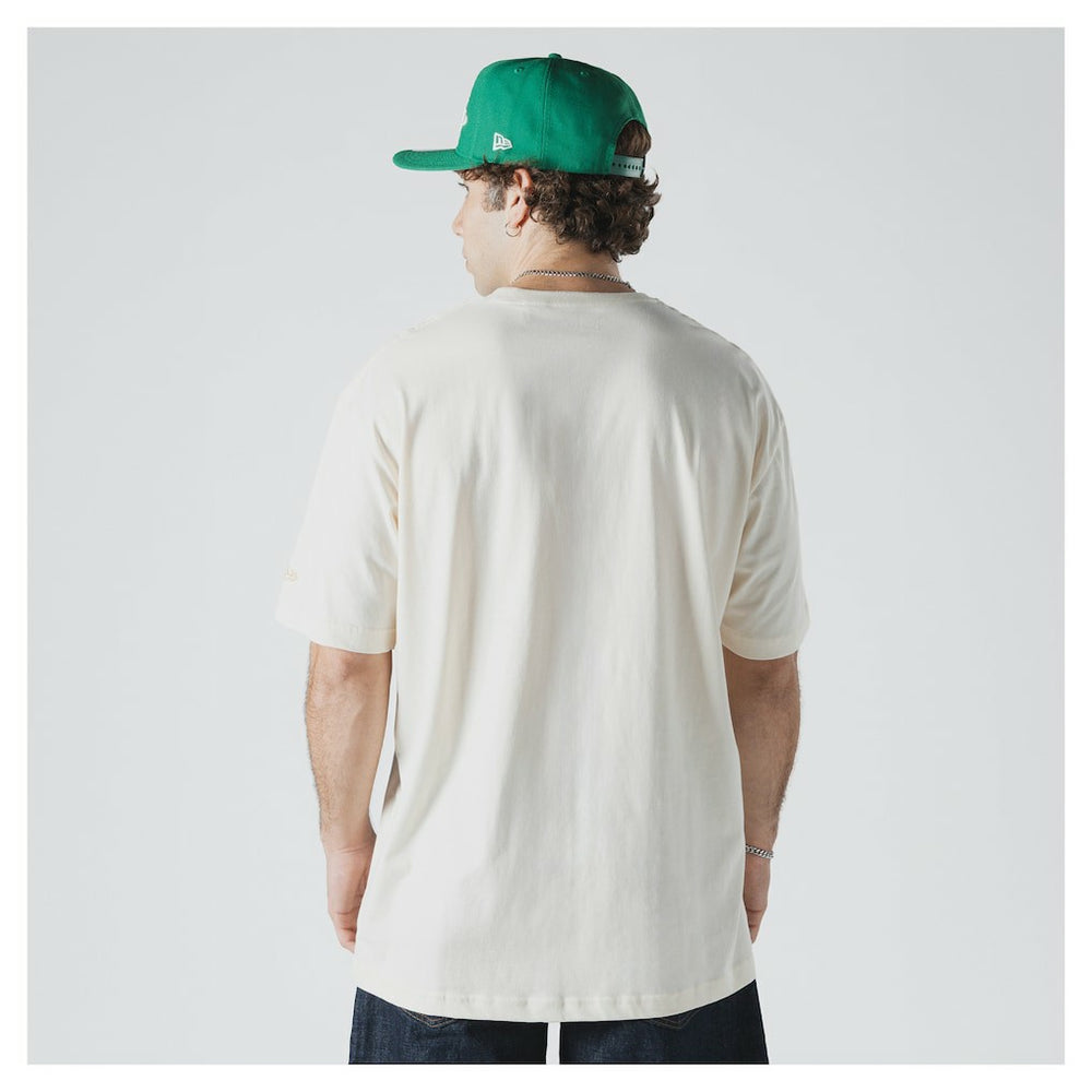 Boston Celtics Oversized City Edition Remix Vintage T-Shirt Cream - New Era outlet