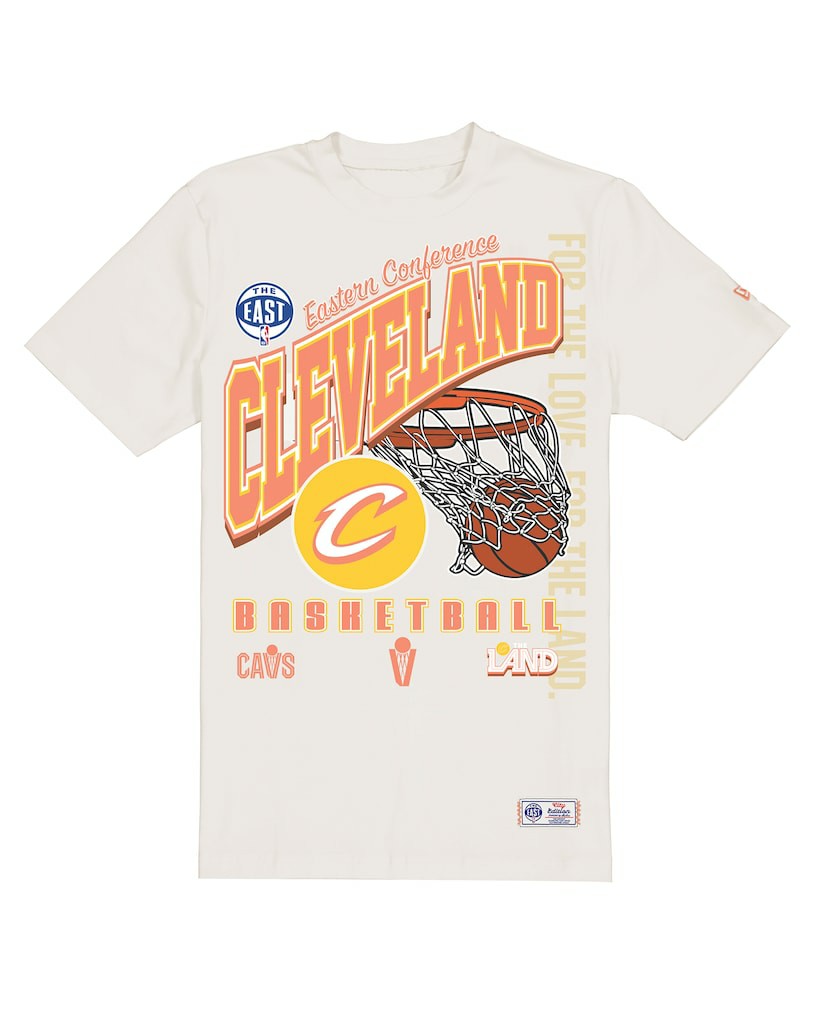 Cleveland Cavaliers Oversized City Edition Remix Vintage T-Shirt Cream - New Era