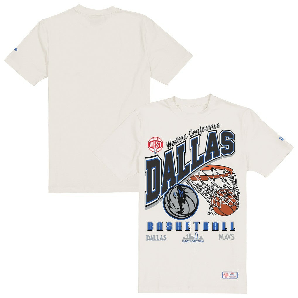 Dallas Mavericks Oversized City Edition Remix Vintage T-Shirt Cream - New Era