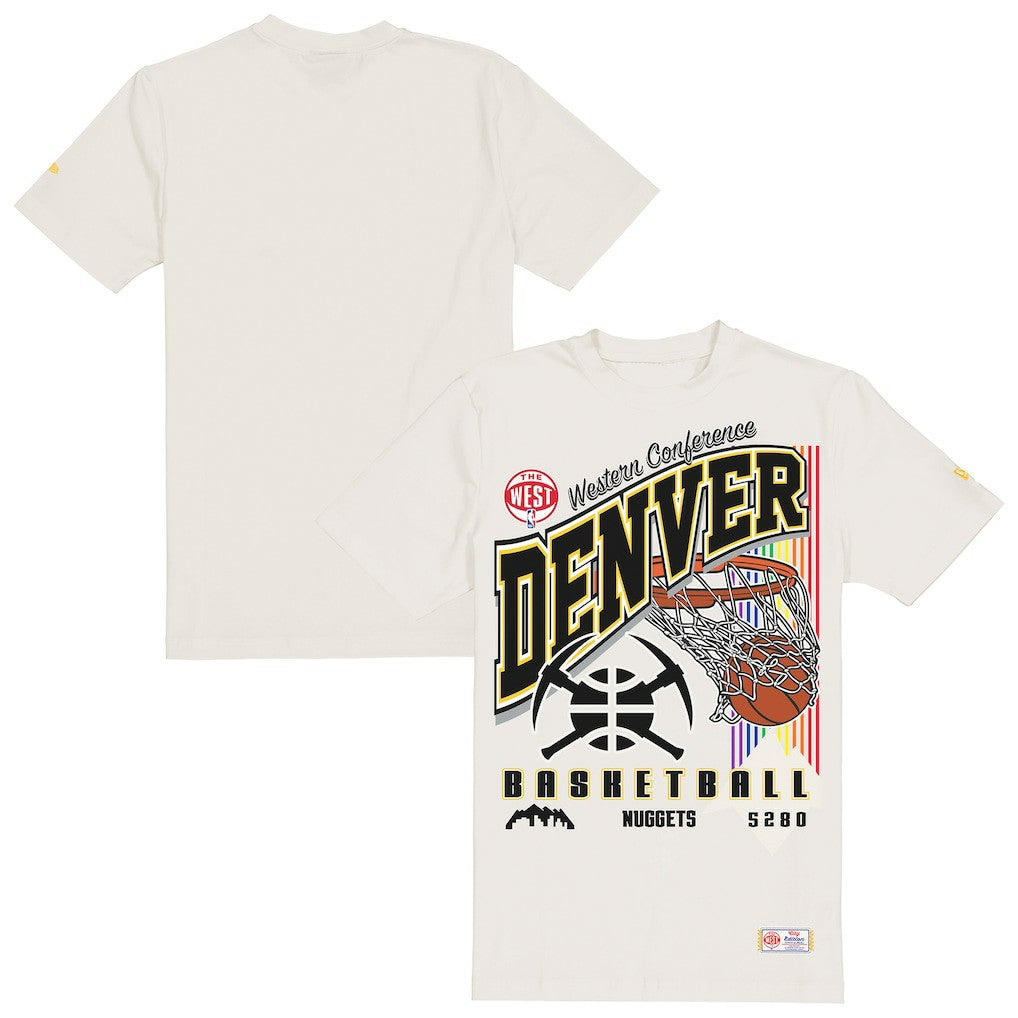 Denver Nuggets Oversized City Edition Remix Vintage T-Shirt Cream - New Era
