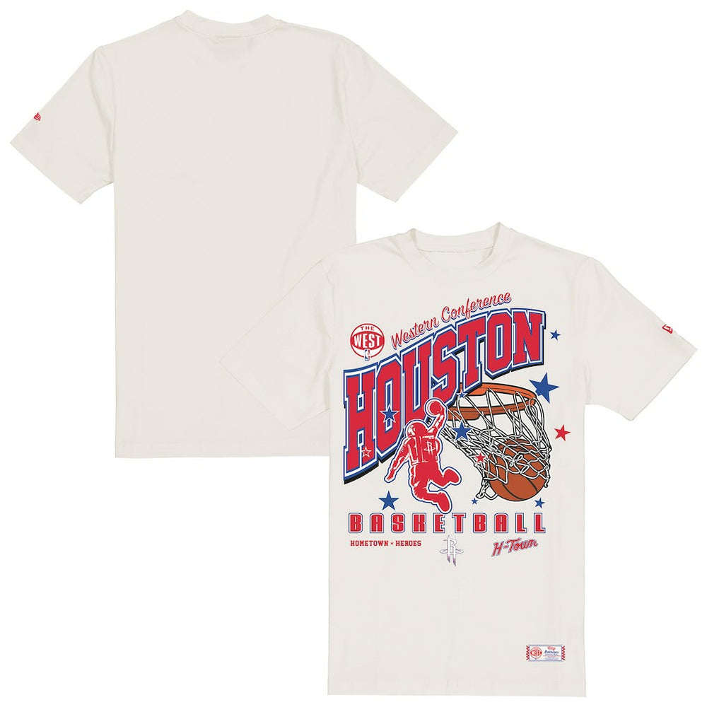 Houston Rockets Oversized City Edition Remix Vintage T-Shirt Cream - New Era outlet