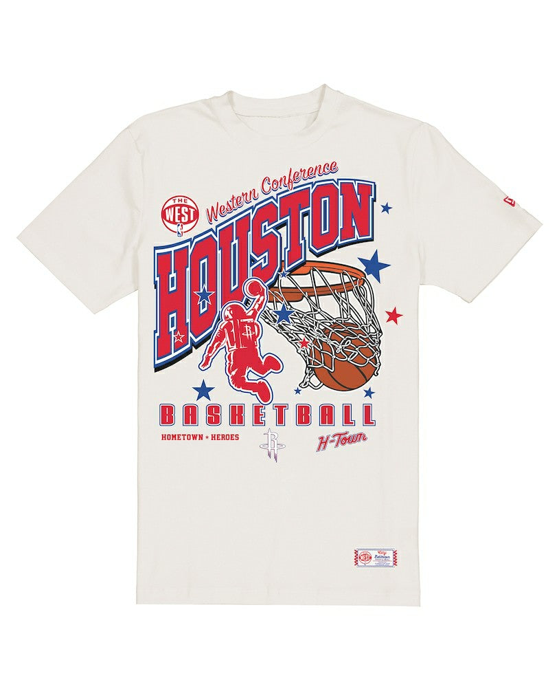 Houston Rockets Oversized City Edition Remix Vintage T-Shirt Cream - New Era outlet