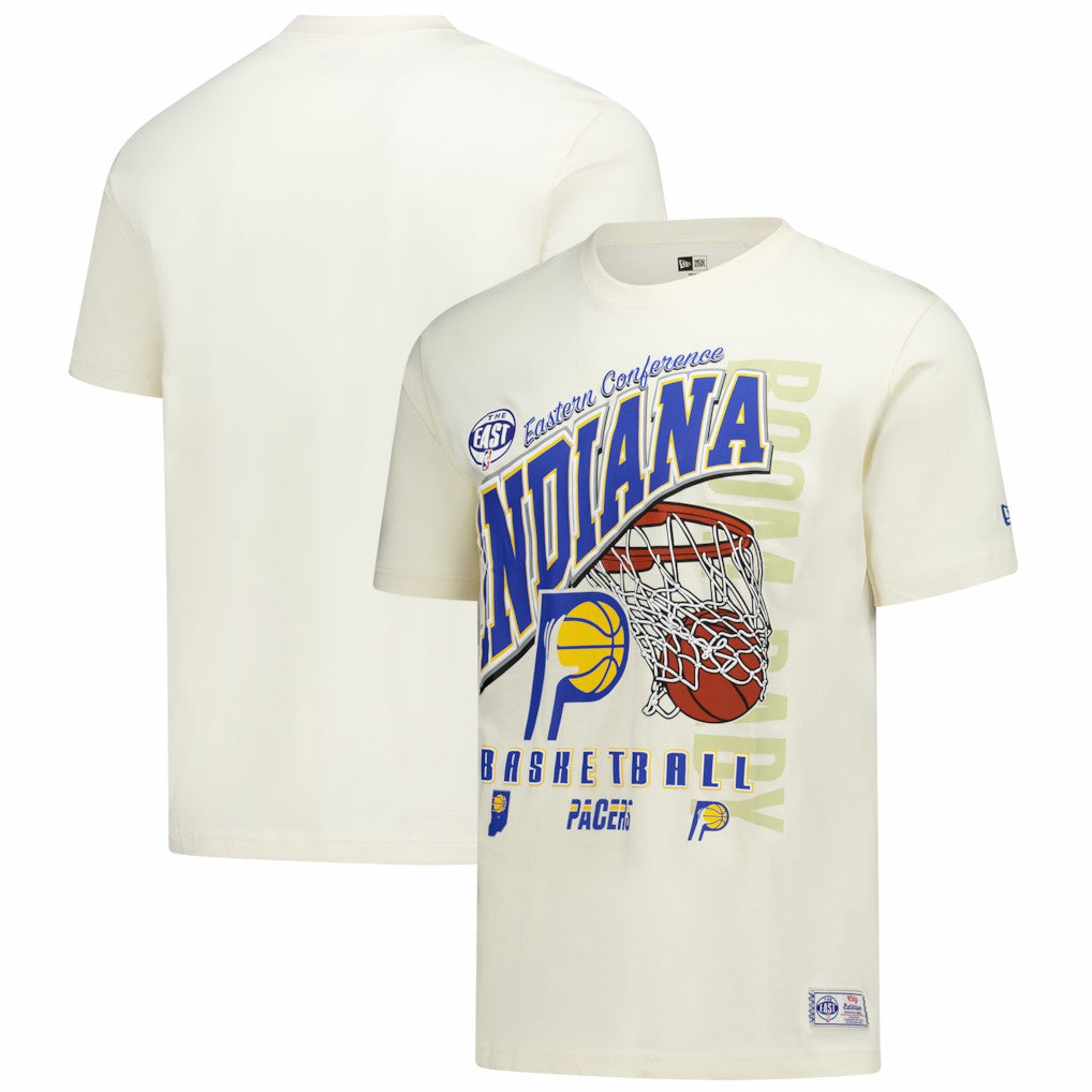 Indiana Pacers Oversized City Edition Remix Vintage T-Shirt Cream - New Era