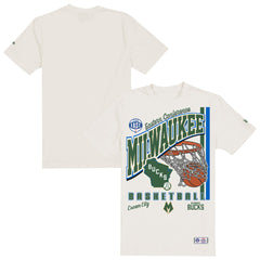 Milwaukee Bucks Oversized City Edition Remix Vintage T-Shirt Cream - New Era