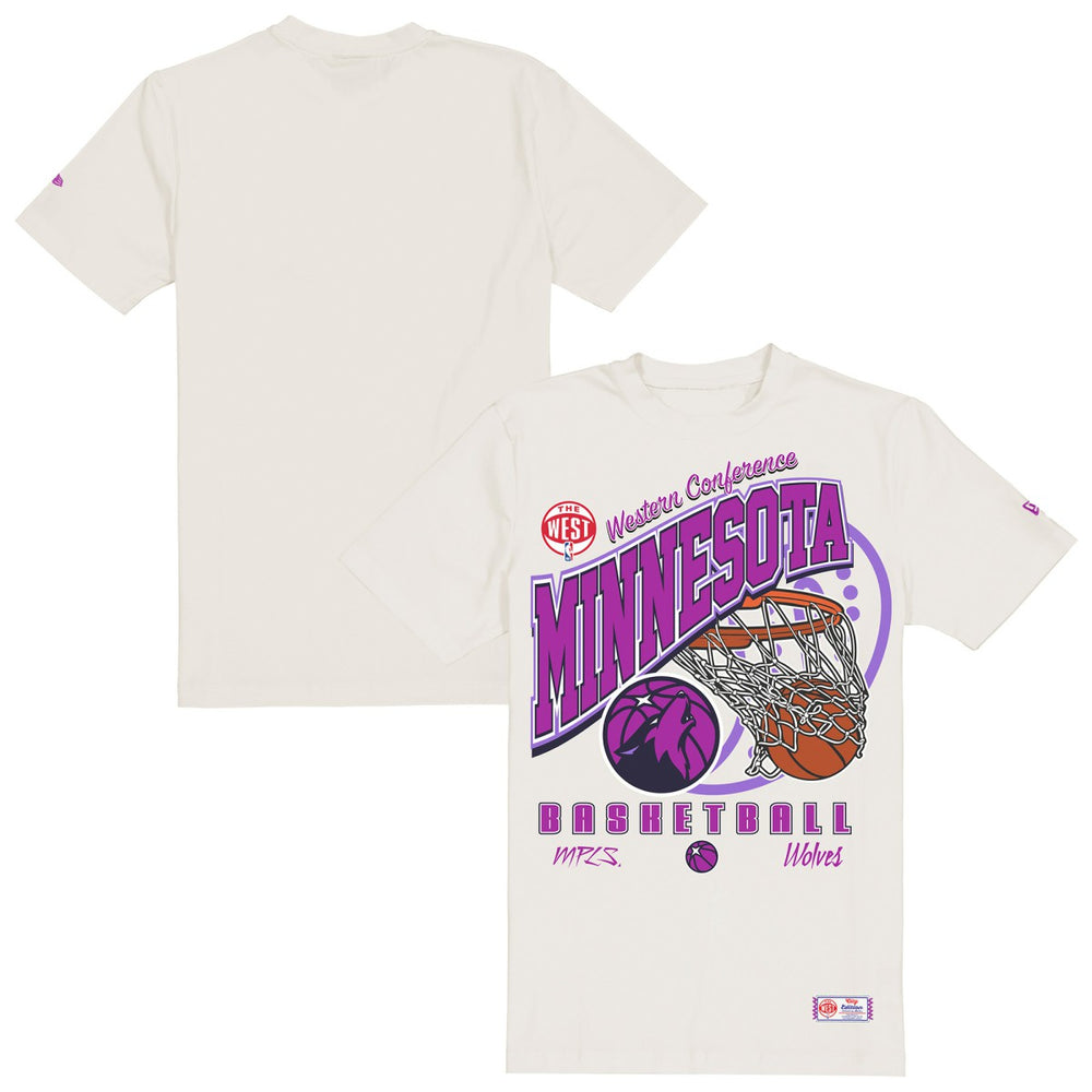 Minnesota Timberwolves Oversized City Edition Remix Vintage T-Shirt Cream - New Era