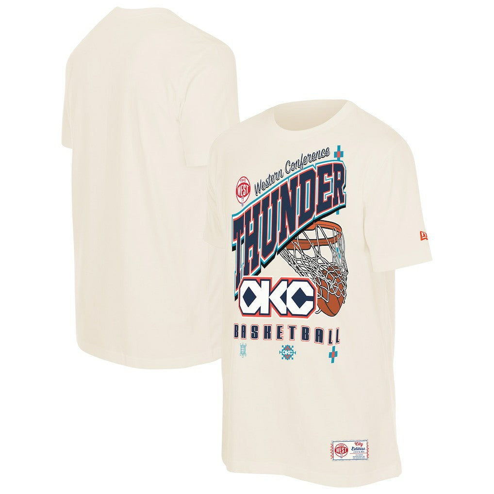 Oklahoma City Thunder Oversized City Edition Remix Vintage T-Shirt Cream - New Era outlet