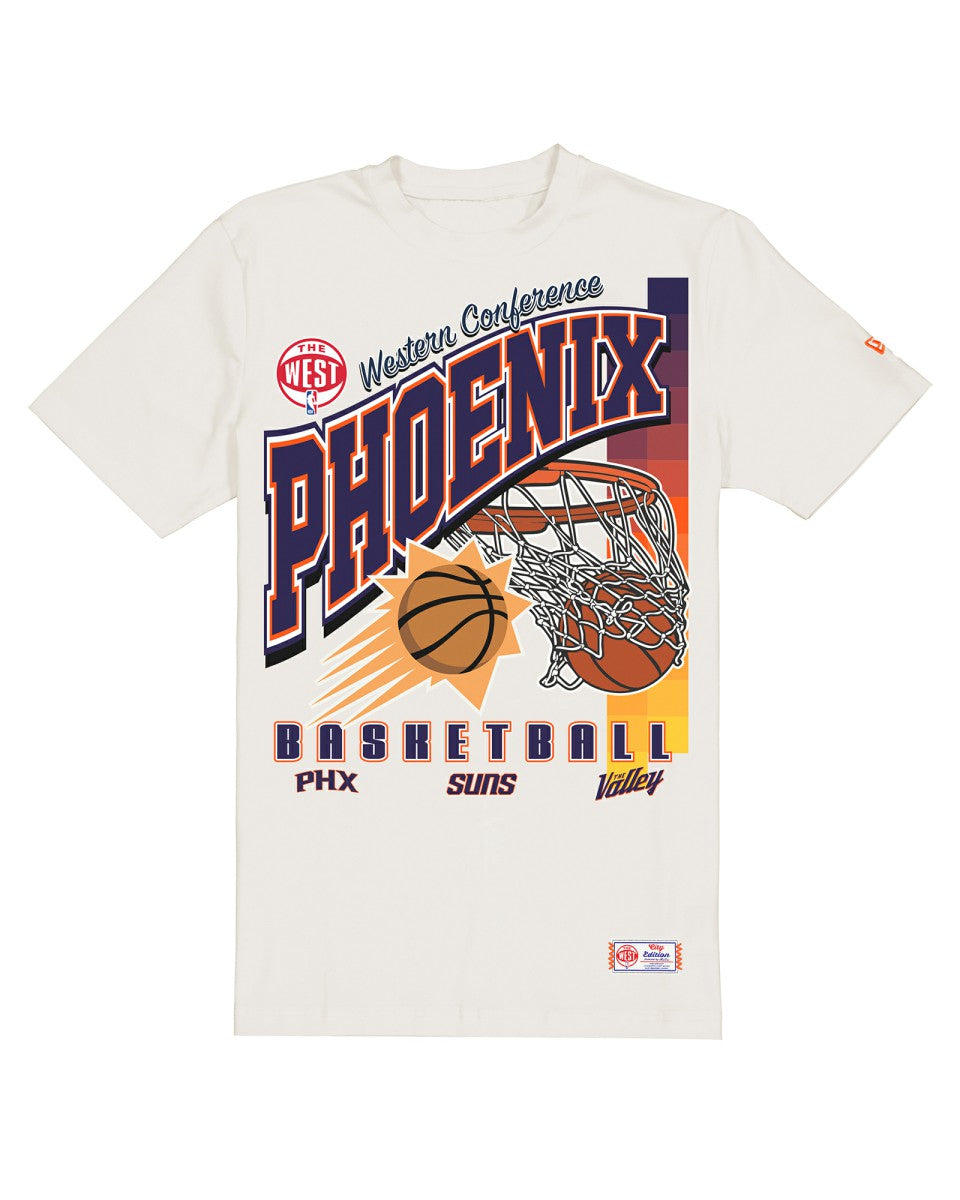 Phoenix Suns Oversized City Edition Remix Vintage T-Shirt Cream - New Era