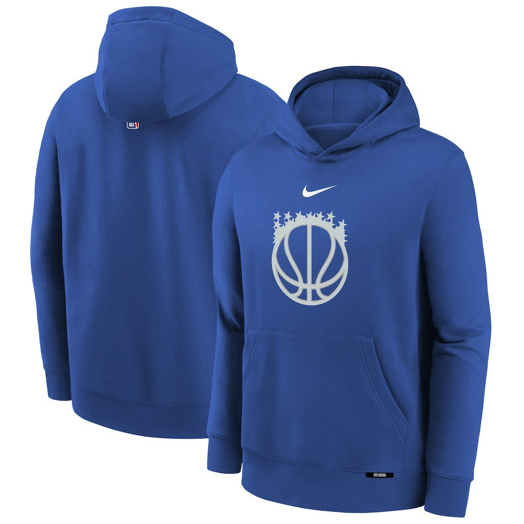 Orlando Magic Youth 2025/26 City Edition Club Fleece Pullover Hoodie Platinum - Nike