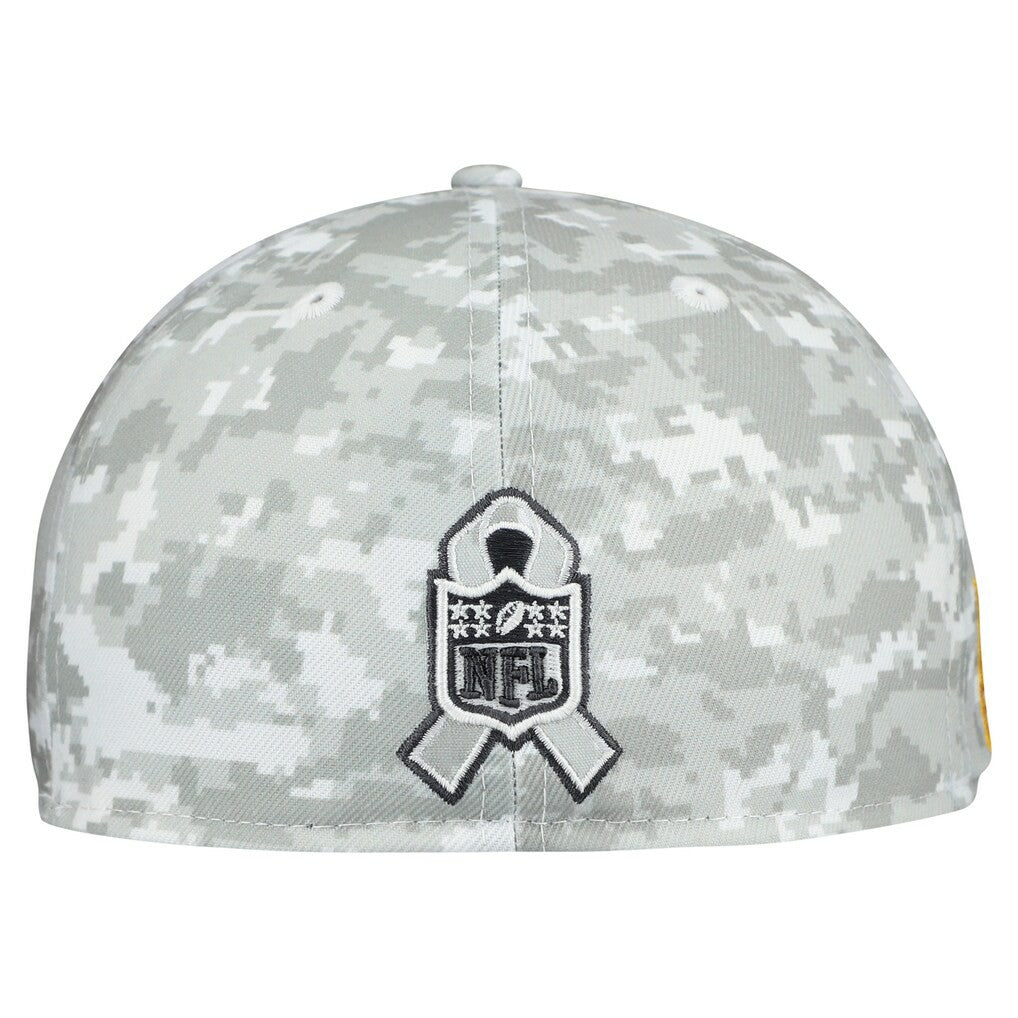 Miami Dolphins New Era 2025 Salute to Service Fan Pack 59FIFTY Fitted Hat - White Hats