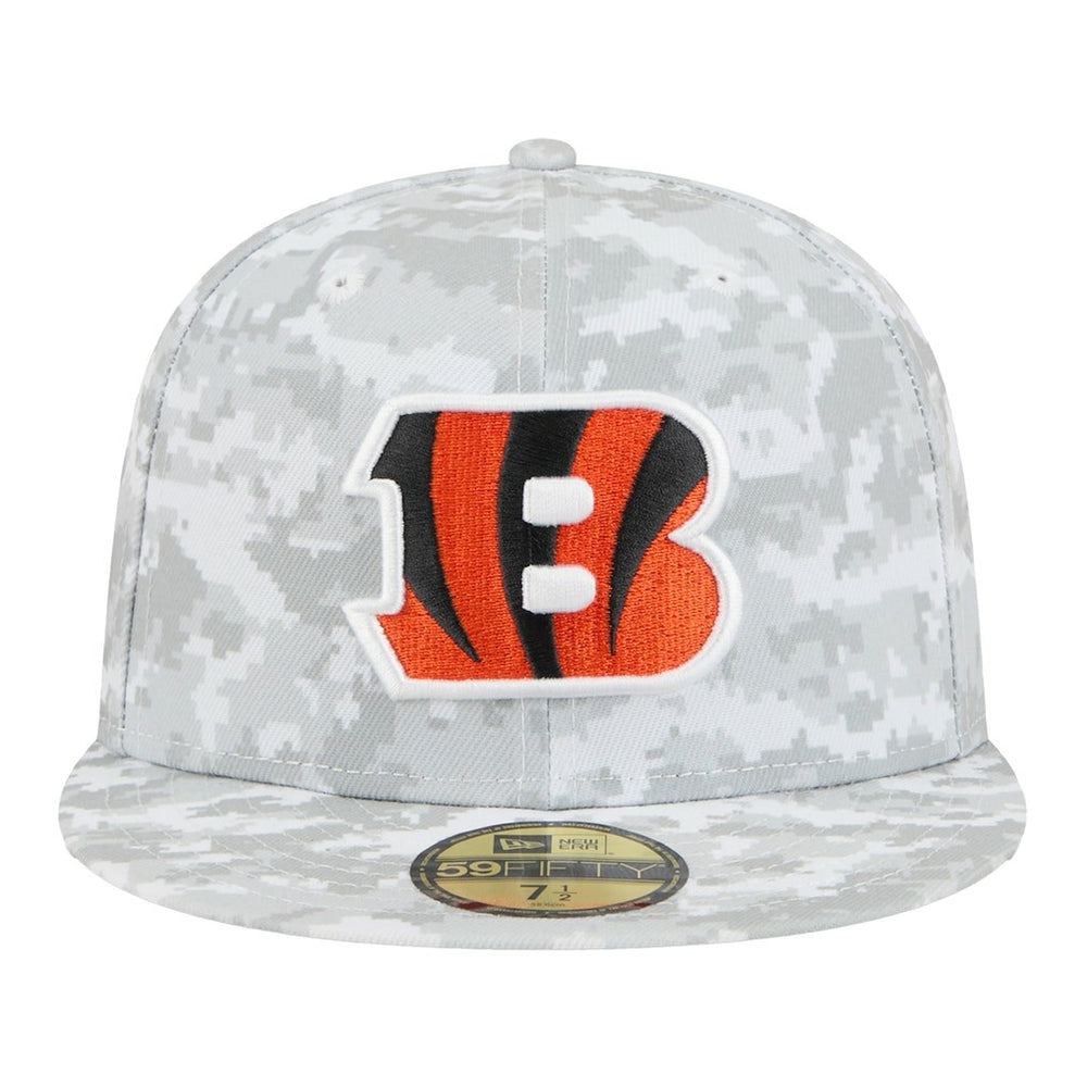 Cincinnati Bengals New Era 2025 Salute to Service Fan Pack 59FIFTY Fitted Hat - White Hats