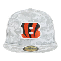 Cincinnati Bengals New Era 2025 Salute to Service Fan Pack 59FIFTY Fitted Hat - White Hats