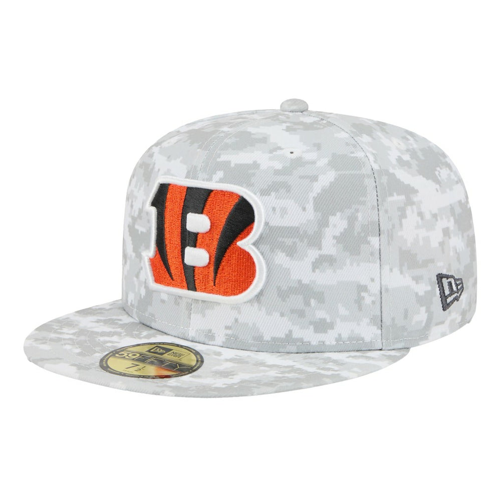 Cincinnati Bengals New Era 2025 Salute to Service Fan Pack 59FIFTY Fitted Hat - White Hats