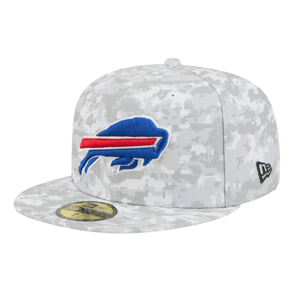 Buffalo Bills New Era 2025 Salute to Service Fan Pack 59FIFTY Fitted Hat - White Hats