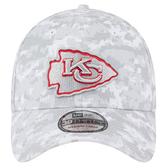 Kansas City Chiefs New Era 2025 Salute to Service Digital Camo Fan Pack 39THIRTY Flex Hat - White Hats