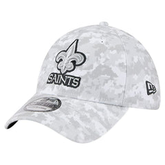 New Orleans Saints New Era 2025 Salute to Service Digital Camo Fan Pack 39THIRTY Flex Hat - White Hats