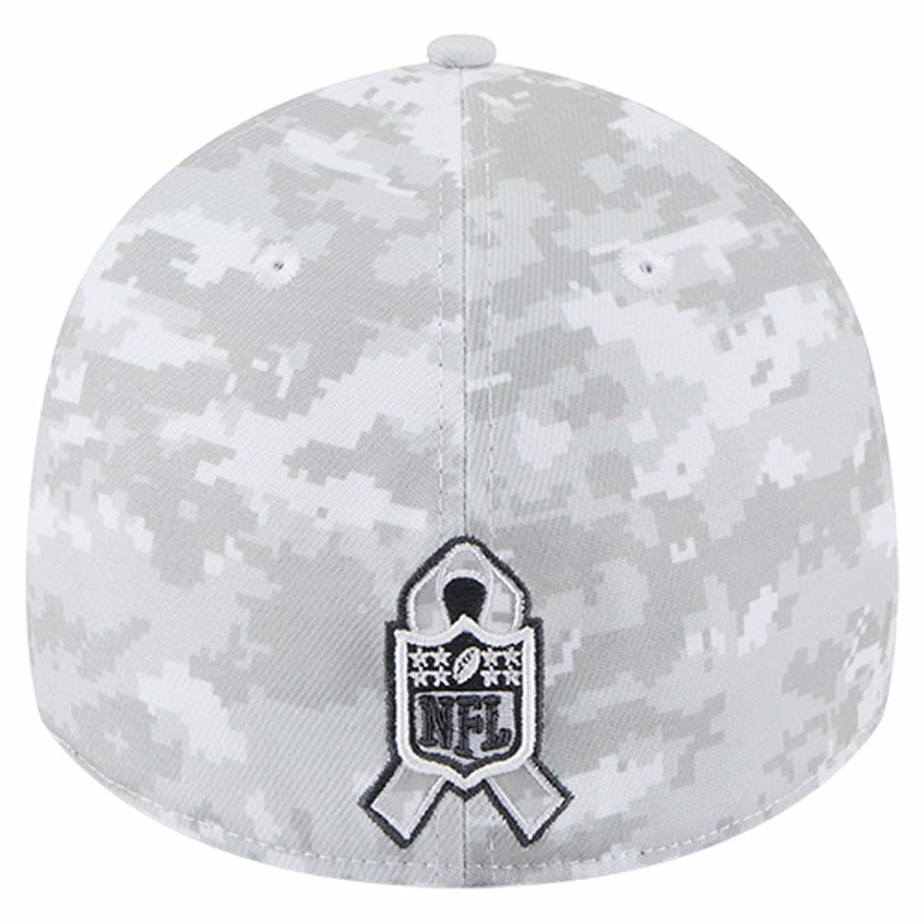 New Orleans Saints New Era 2025 Salute to Service Digital Camo Fan Pack 39THIRTY Flex Hat - White Hats