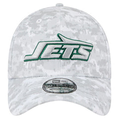 New York Jets New Era 2025 Salute to Service Digital Camo Fan Pack 39THIRTY Flex Hat - White Hats