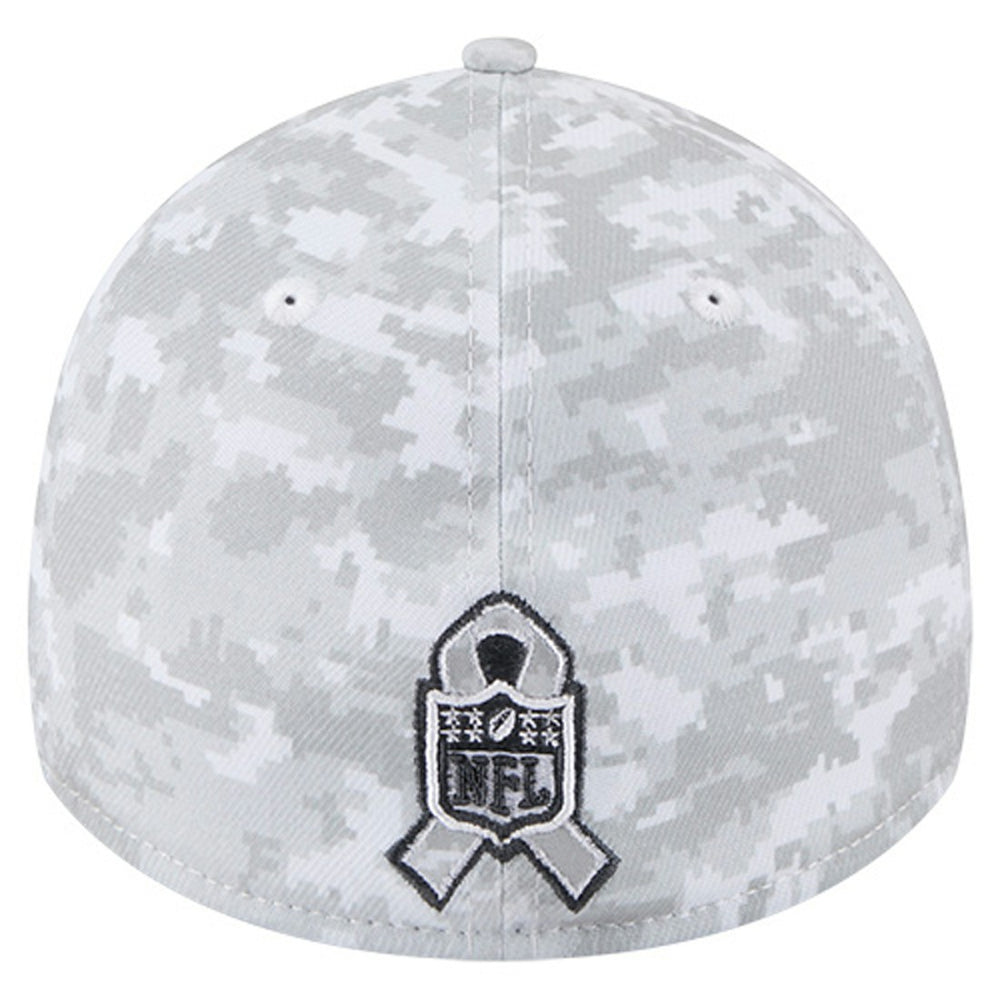 New York Jets New Era 2025 Salute to Service Digital Camo Fan Pack 39THIRTY Flex Hat - White Hats