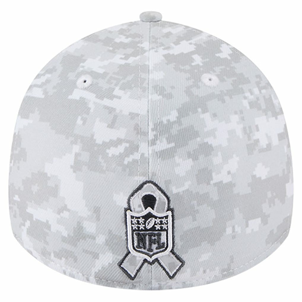 Baltimore Ravens New Era 2025 Salute to Service Digital Camo Fan Pack 39THIRTY Flex Hat - White Hats