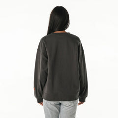 Washington Commanders The Wild Collective Women's Rock Crystal Oversized Crewneck Sweatshirt - Charcoal Sweatshirts