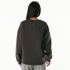 Baltimore Ravens The Wild Collective Women's Rock Crystal Oversized Crewneck Sweatshirt - Charcoal Sweatshirts