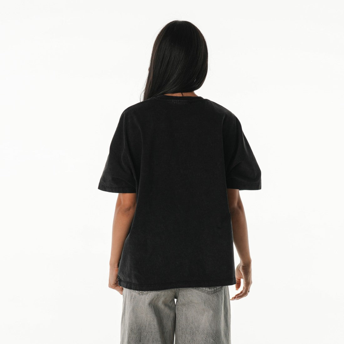 Detroit Lions The Wild Collective Women's Oversized Laurel Graphic Dolman T-Shirt - Black T-shirts